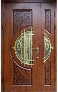 Дверь с кованными элементами DZ623