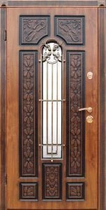 Дверь с кованными элементами DZ620